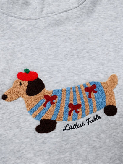 Littlest Dachshund Cartoon Hoodie®